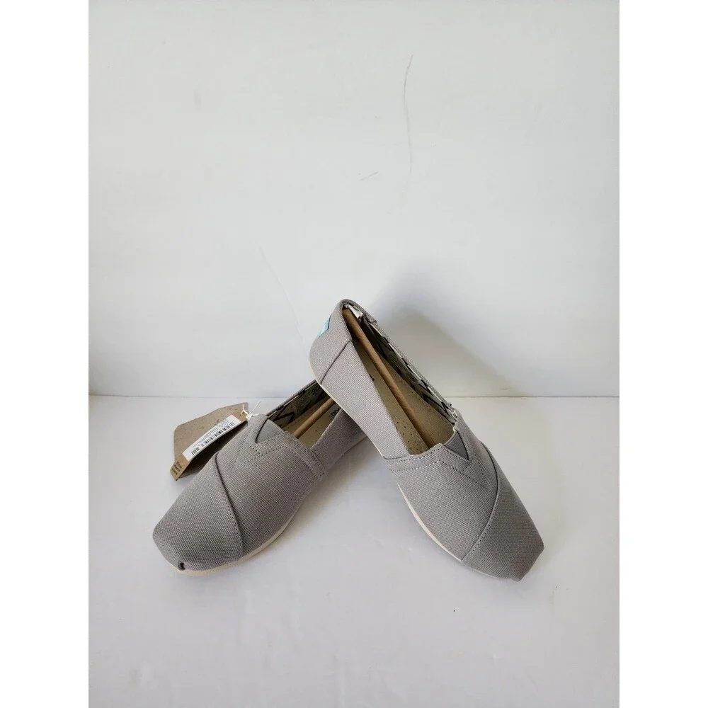 Nwt Toms Womens Alpargata Recycled Cotton Canvas Slip Ons Shoes Size 5